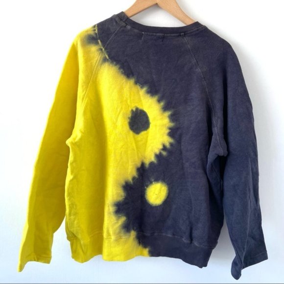 Back Beat Co. Crew Hemp Yin Yang Tie Dye sweater - Picture 6 of 7